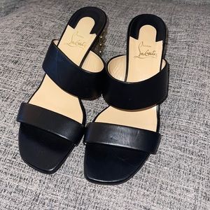 Christian Louboutin chunky heel